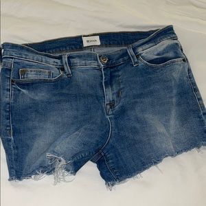 Hudson mid rise jean shorts